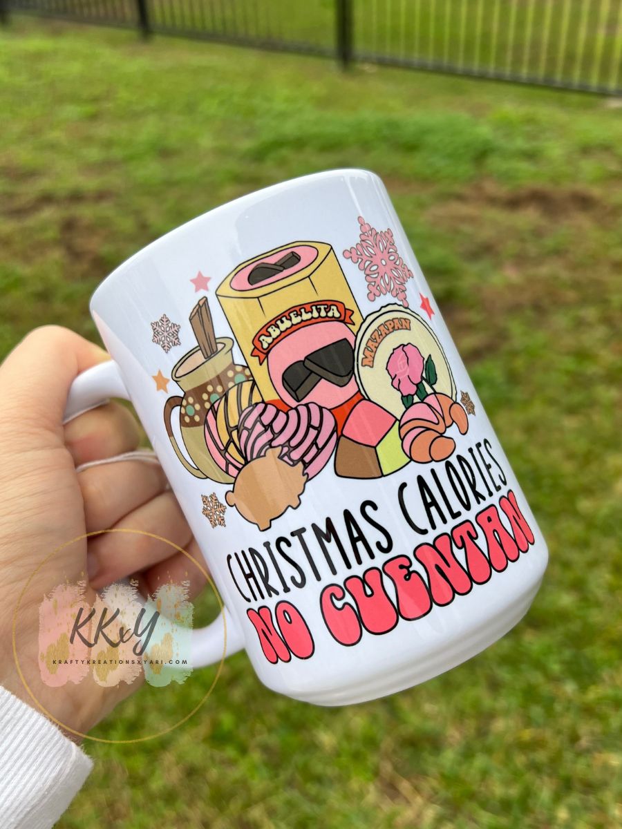 Christmas Calories No Cuentan - Ceramic Mug