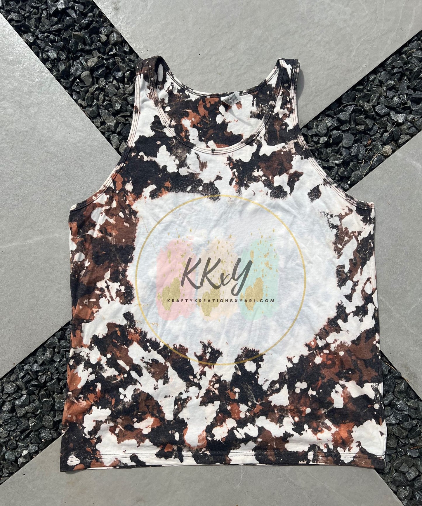 Gray Cowhide Tank