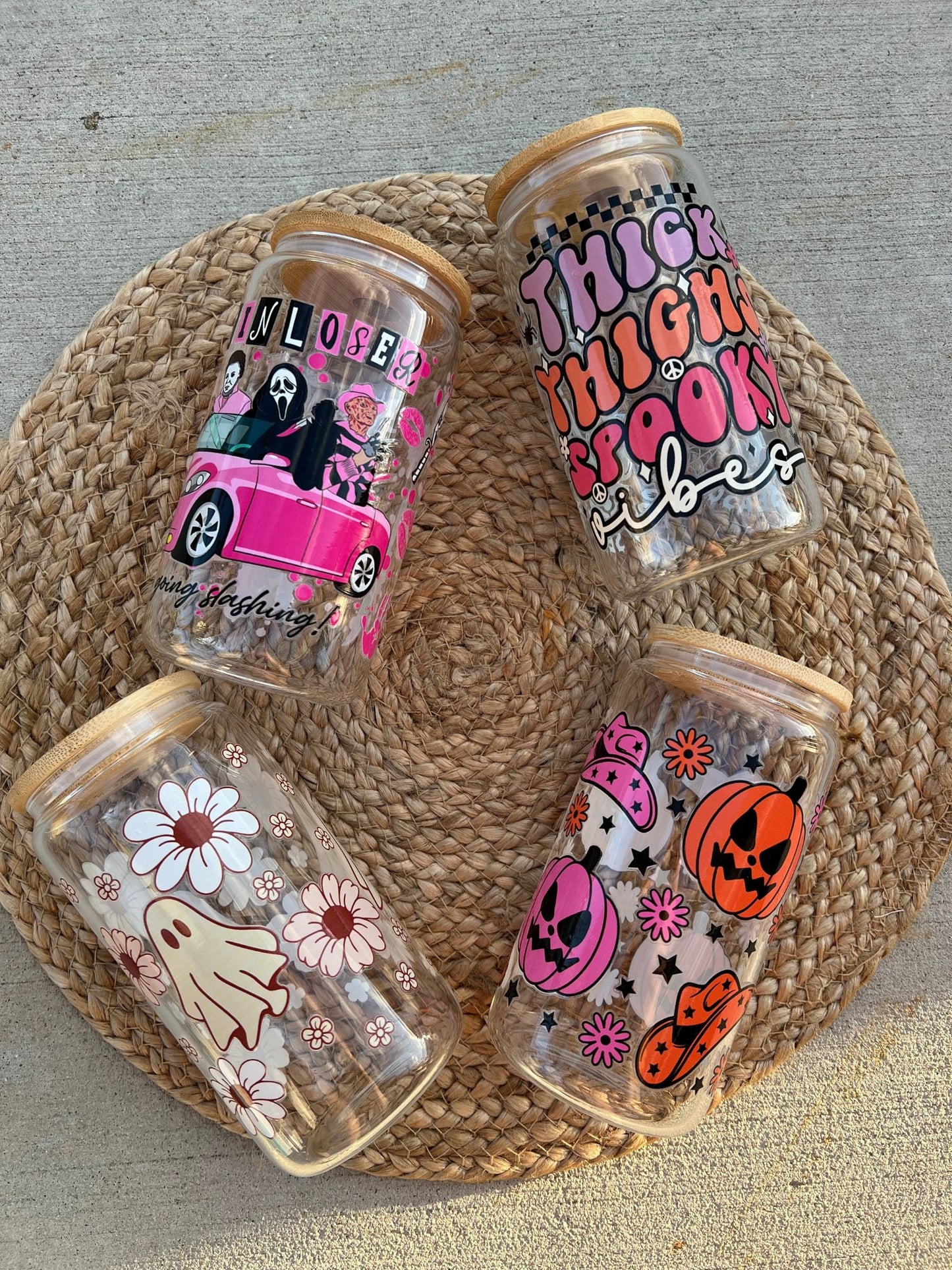 Spooky Glass Tumblers