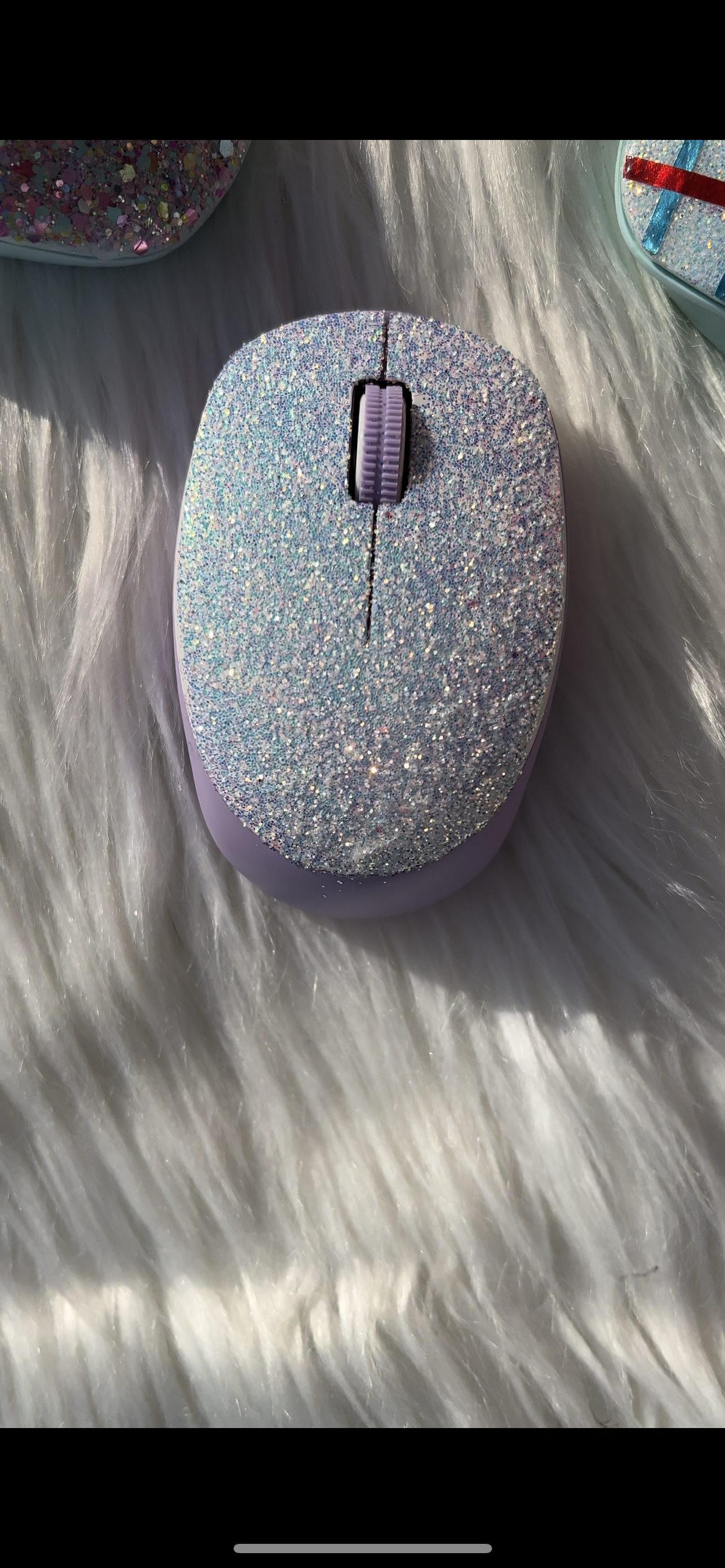 Iridescent White Mouse